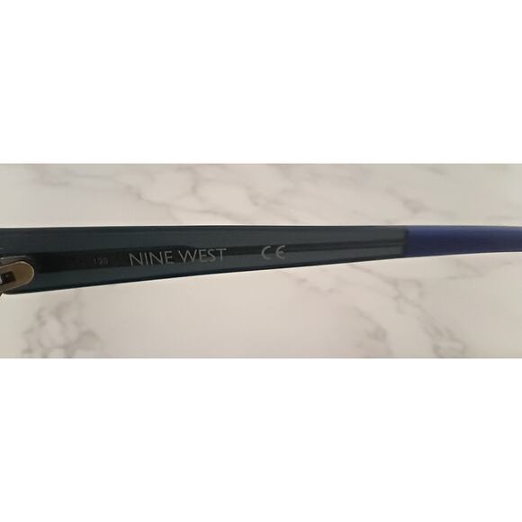 Nine West Dark Teal/Tortoise Womens Sunglasses with Gradient Lens - NEW - Picture 6 of 7